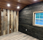 Carbon Black Oak Wallboard Planks