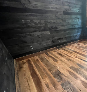 Carbon Black Oak Wallboard Planks