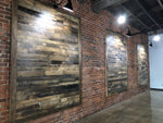 Reclaimed Wood Wall Board Brown Pre-Finished