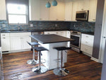 Reclaimed Oak Flooring in kitchen