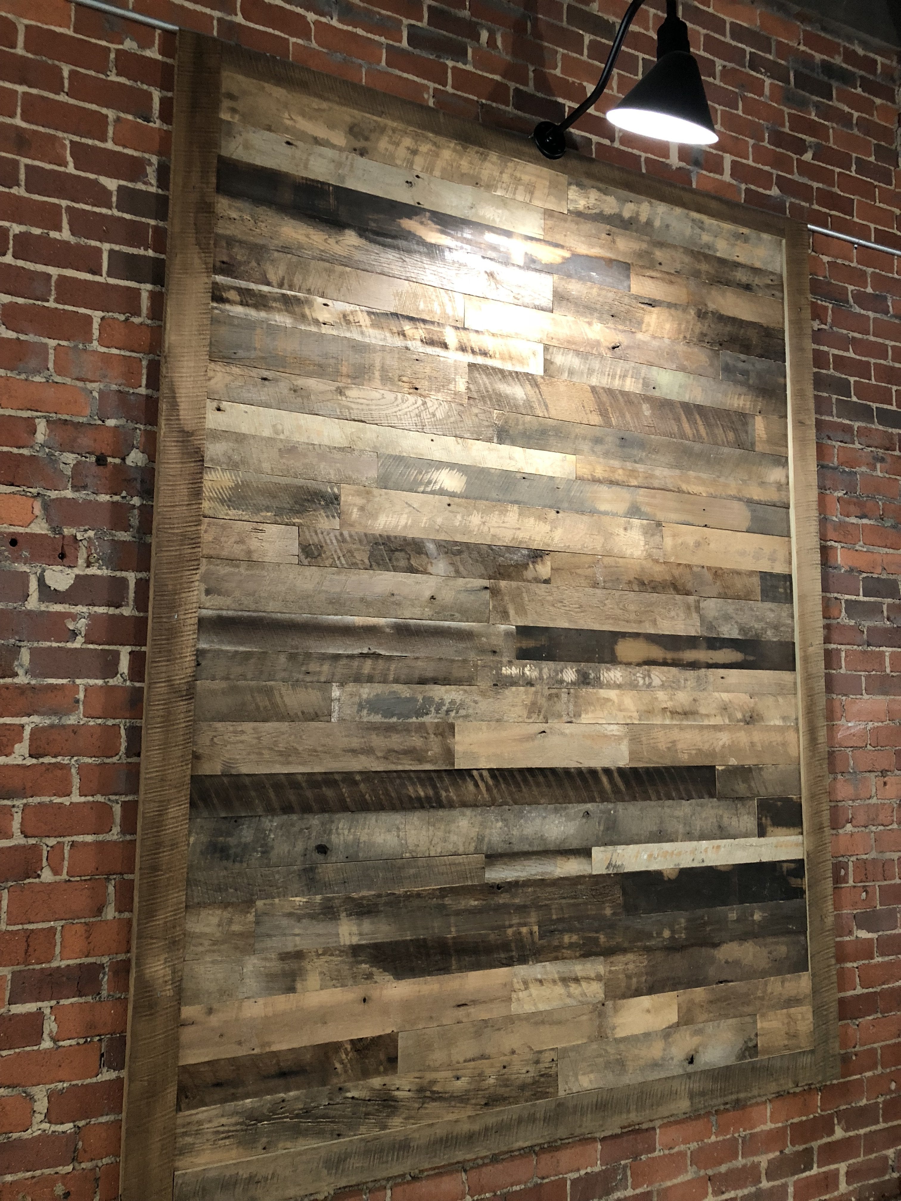 Reclaimed Wall Board Brown Pre-Finished Accent Wall